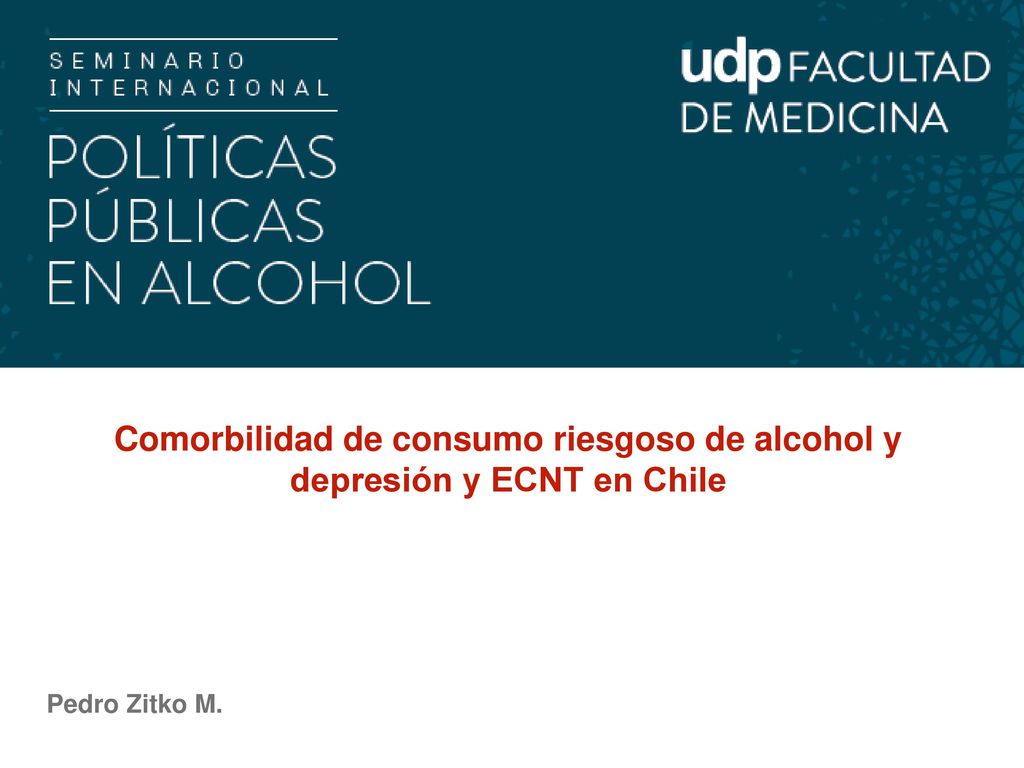 Comorbilidad de consumo riesgoso de alcohol y depresión y ECNT en Chile
