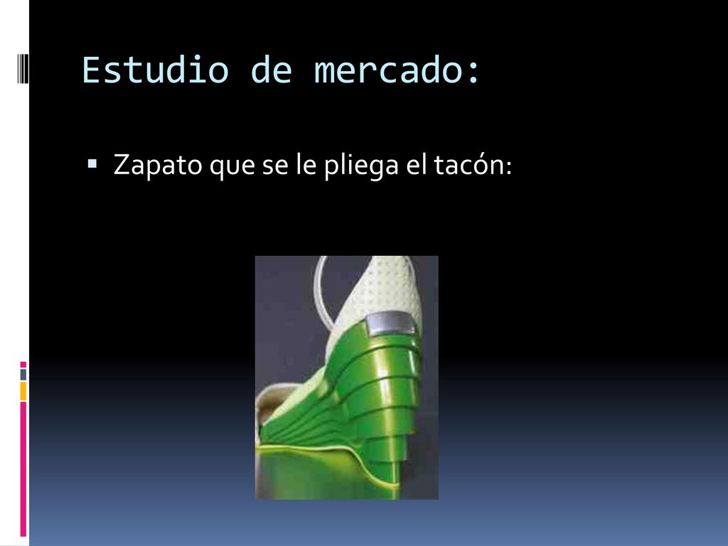 Estudio de mercado: Zapato que se le pliega el tacón: