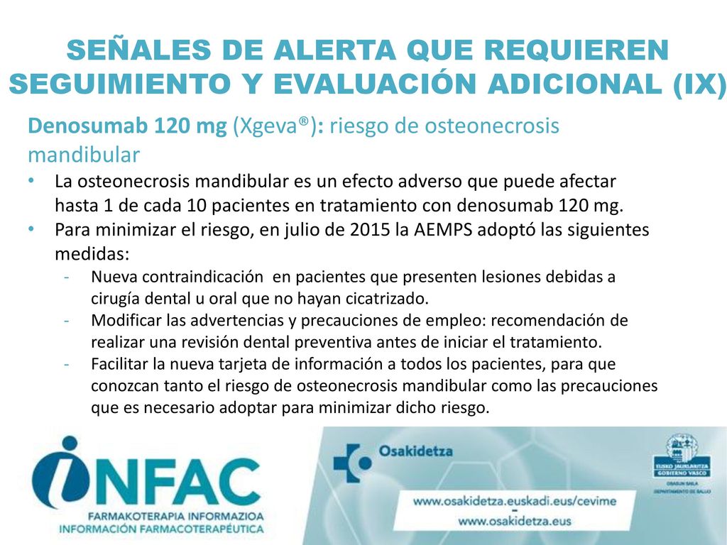 SEÑALES DE ALERTA QUE REQUIEREN SEGUIMIENTO Y EVALUACIÓN ADICIONAL (IX)