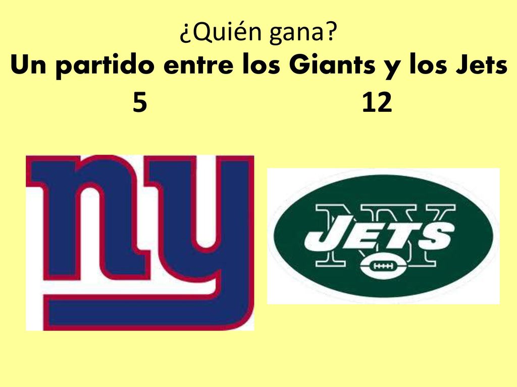 ¿Quién gana Un partido entre los Giants y los Jets