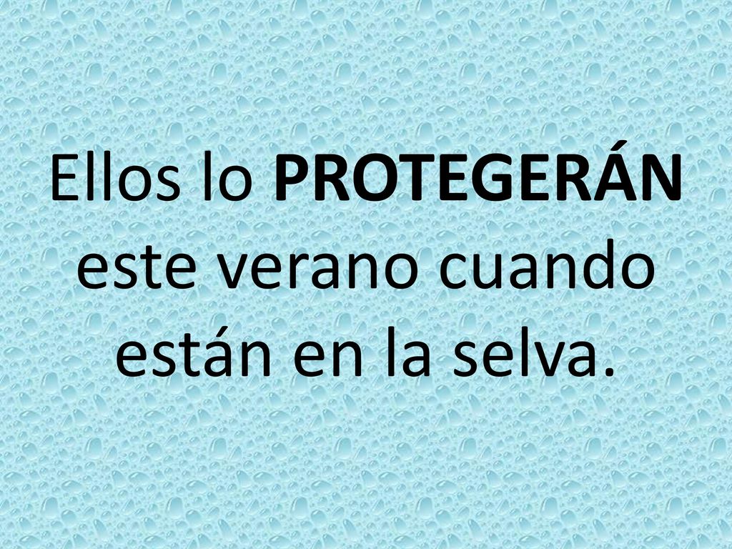 Ellos lo PROTEGERÁN este verano cuando están en la selva.