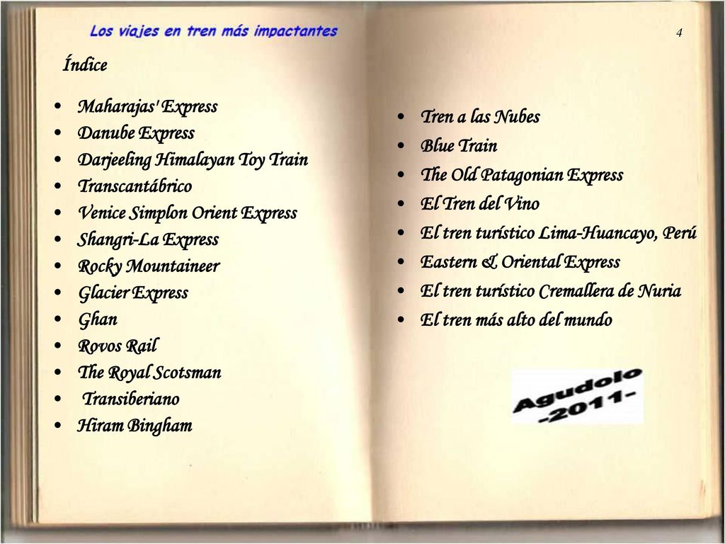 The Old Patagonian Express El Tren del Vino