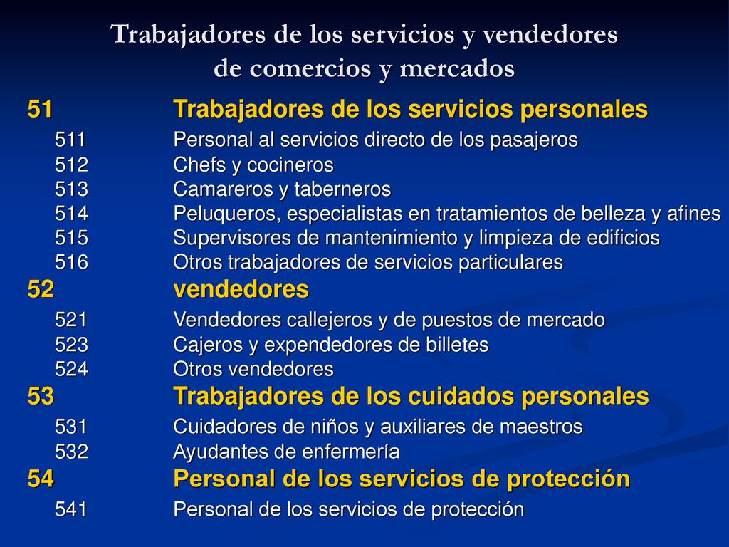 Categorías más detalladas para los empleados de servicios de información al cliente