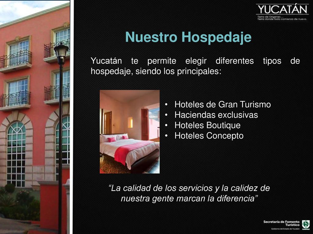 Nuestro Hospedaje Yucatán te permite elegir diferentes tipos de hospedaje, siendo los principales: Hoteles de Gran Turismo.