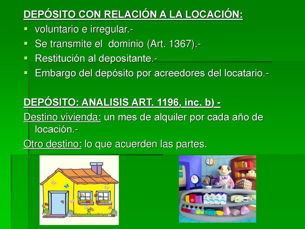 1) Necesario: Art Ej.: casos fortuito y fuerza mayor, etc.