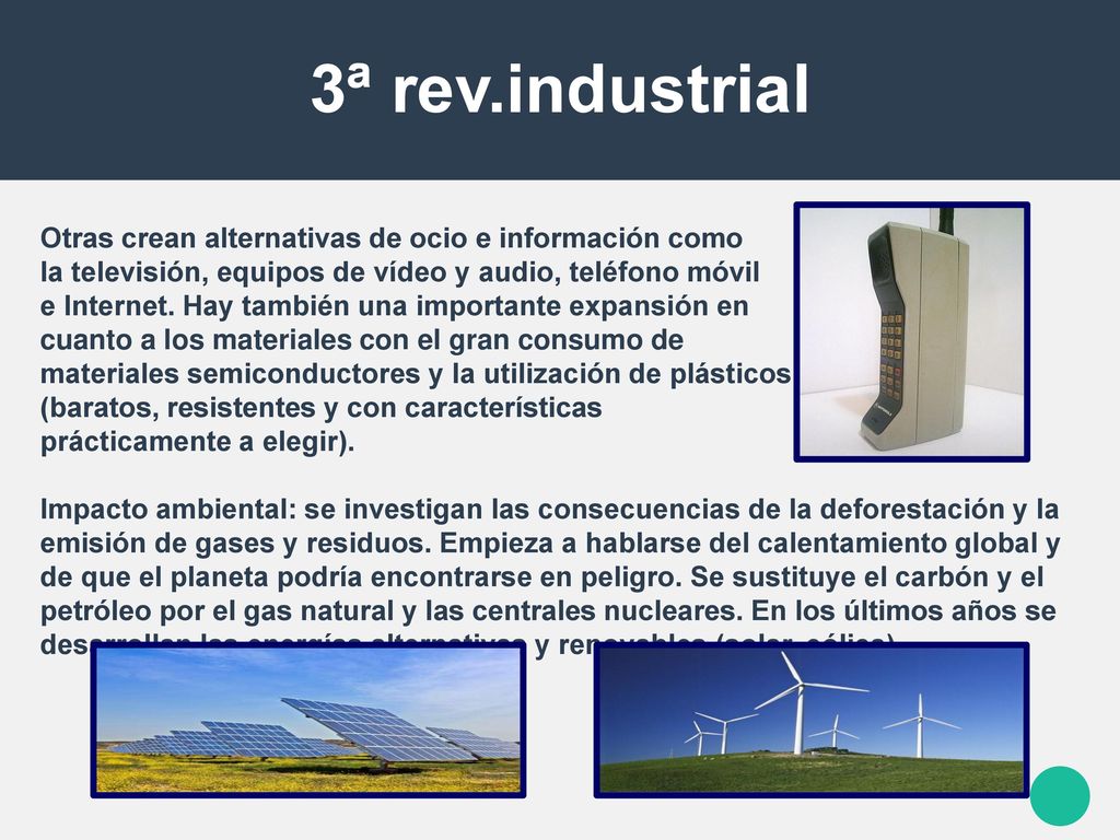3ª rev.industrial Otras crean alternativas de ocio e información como