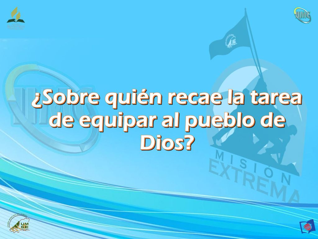 ¿Sobre quién recae la tarea de equipar al pueblo de Dios