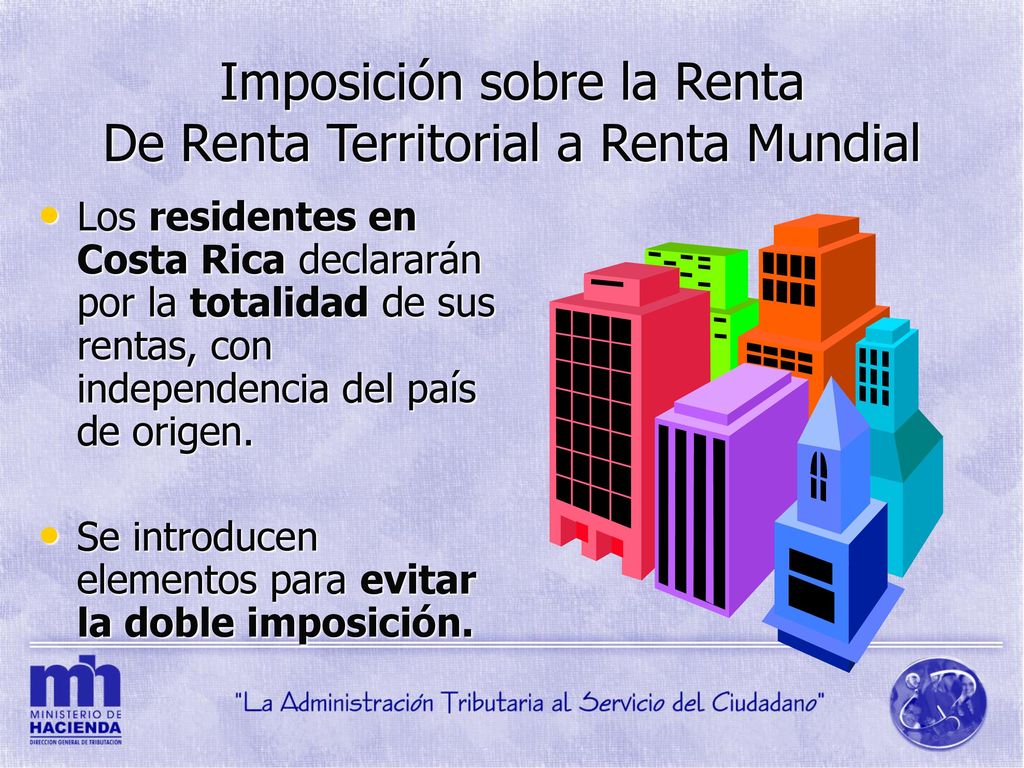 Imposición sobre la Renta De Renta Territorial a Renta Mundial