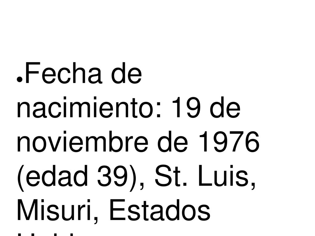 Fecha de nacimiento: 19 de noviembre de 1976 (edad 39), St