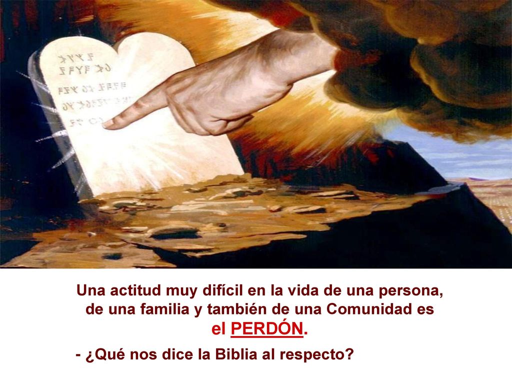 Una actitud muy difícil en la vida de una persona, de una familia y también de una Comunidad es