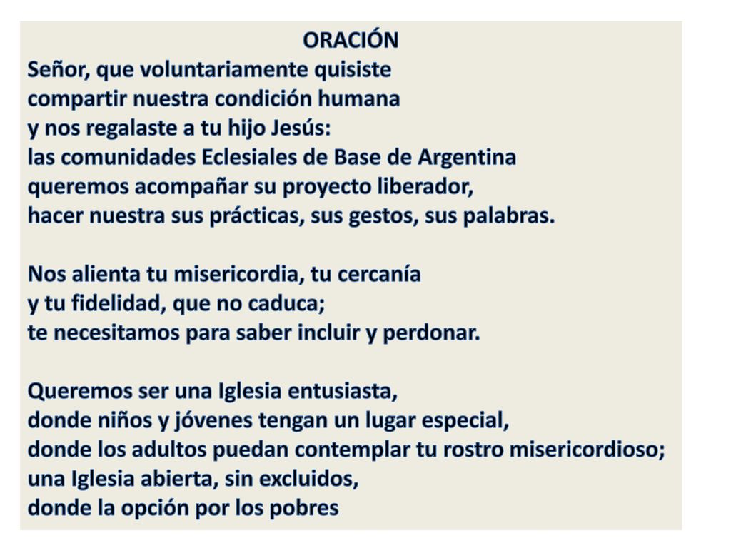 ORACIÓN Señor, que voluntariamente quisiste. compartir nuestra condición humana. y nos regalaste a tu hijo Jesús: