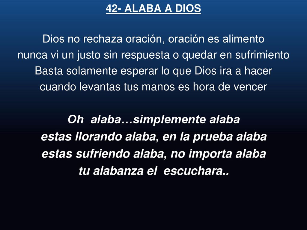 Oh alaba…simplemente alaba estas llorando alaba, en la prueba alaba