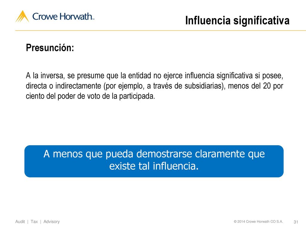 A menos que pueda demostrarse claramente que existe tal influencia.