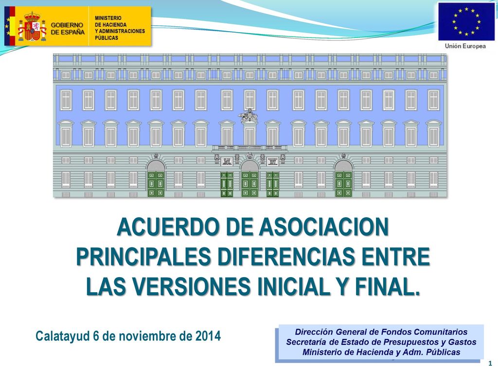 ACUERDO DE ASOCIACION principales diferencias entre las versiones inicial y final.