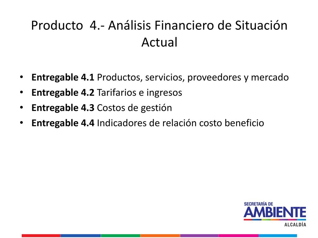 Producto 4.- Análisis Financiero de Situación Actual