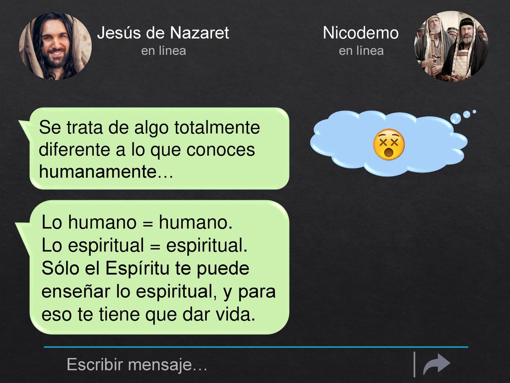 Jesús de Nazaret en línea. Nicodemo. en línea. Se trata de algo totalmente diferente a lo que conoces humanamente…