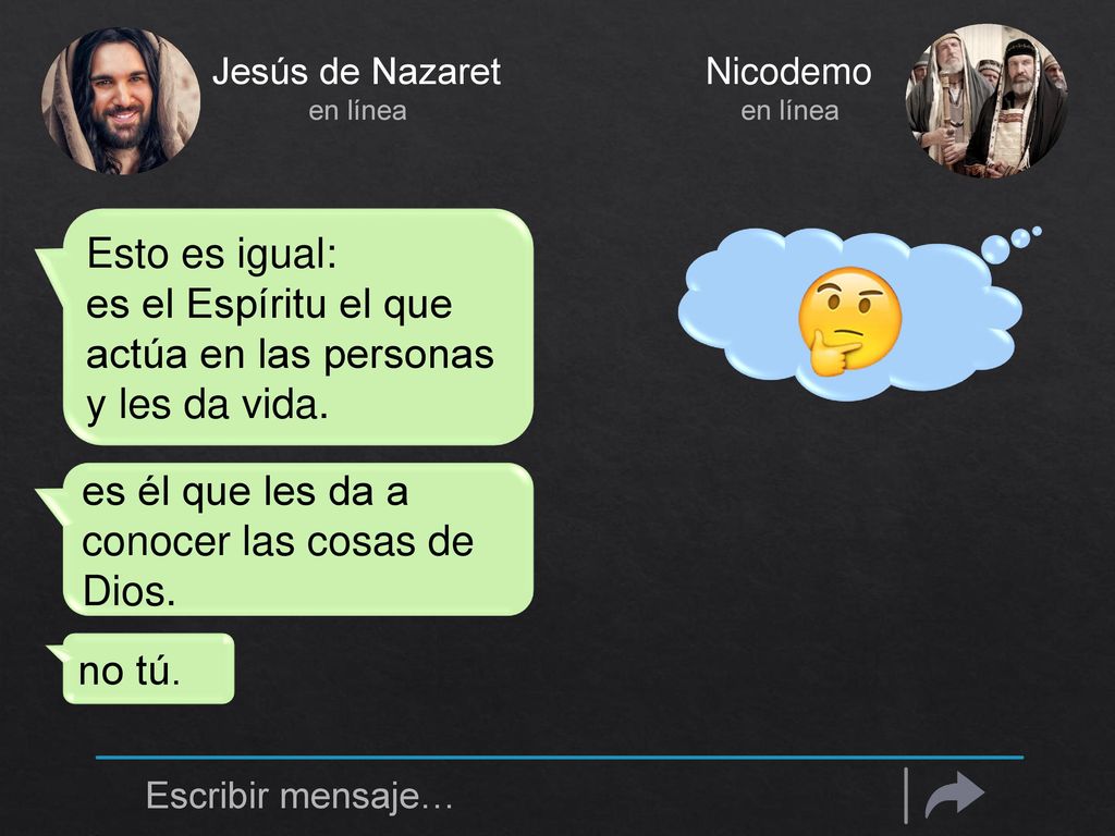 es el Espíritu el que actúa en las personas y les da vida.