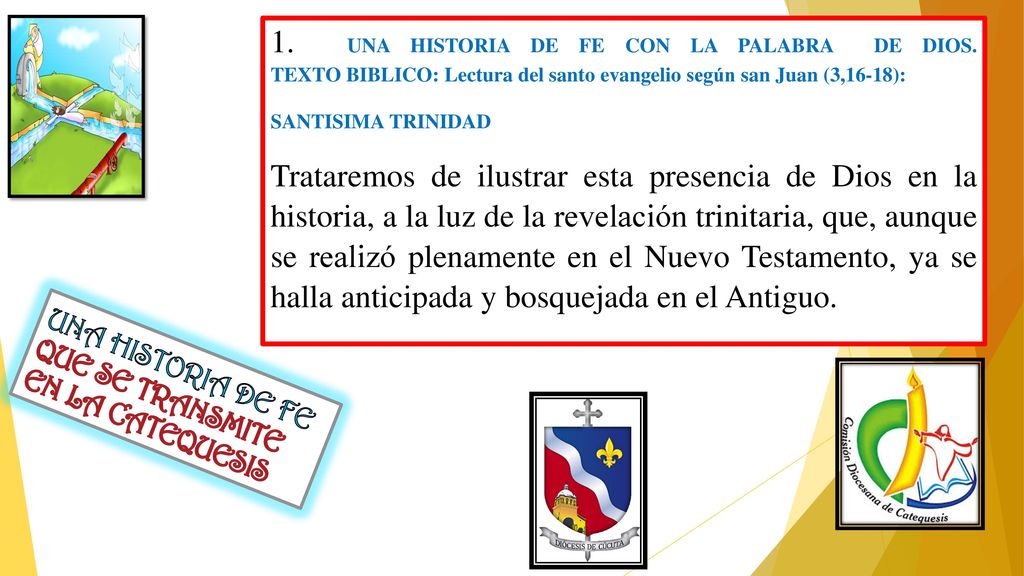 1. UNA HISTORIA DE FE CON LA PALABRA DE DIOS
