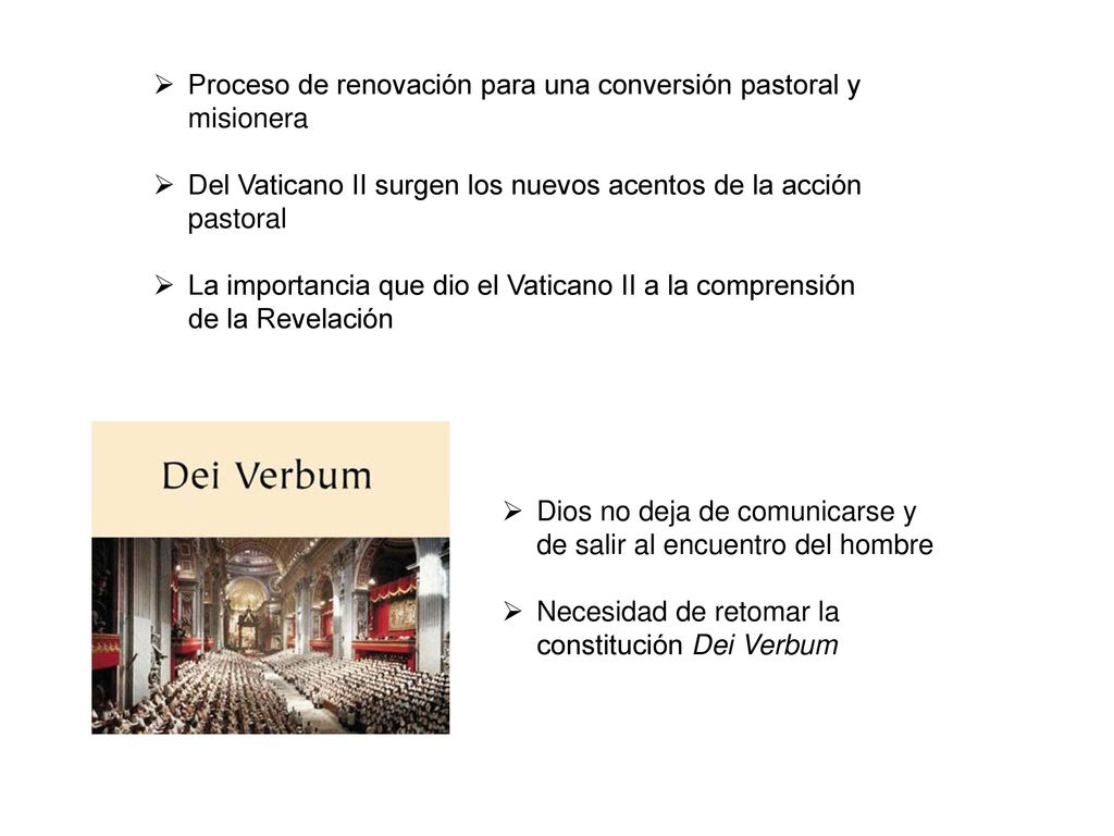Proceso de renovación para una conversión pastoral y misionera