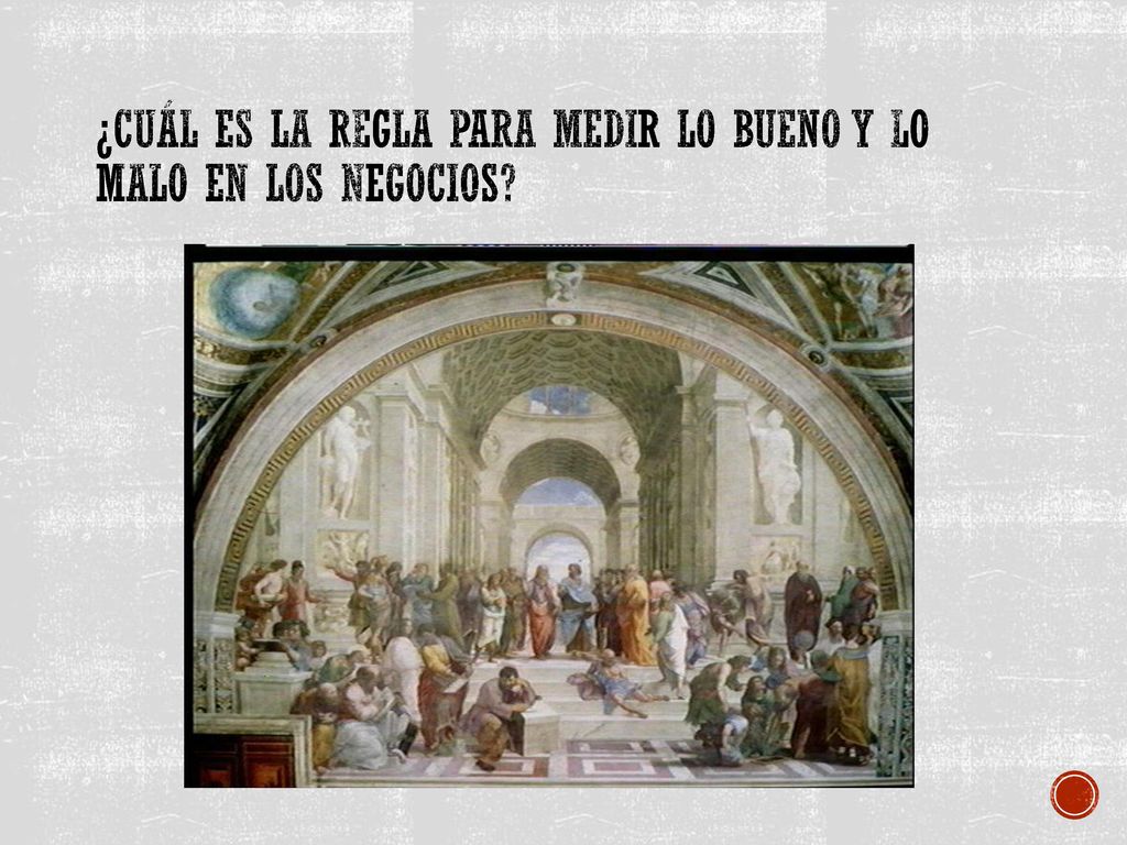 ¿Cuál es la regla para medir lo bueno y lo malo en los negocios