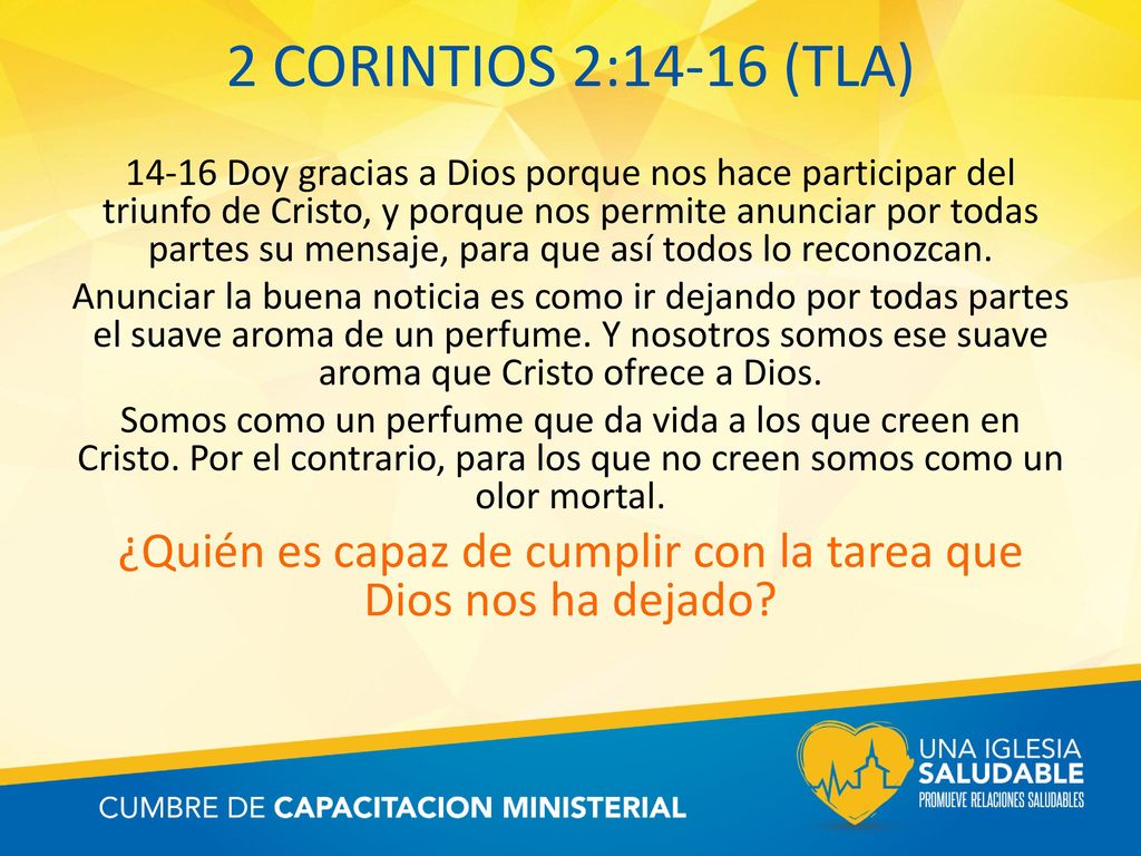 ¿Quién es capaz de cumplir con la tarea que Dios nos ha dejado