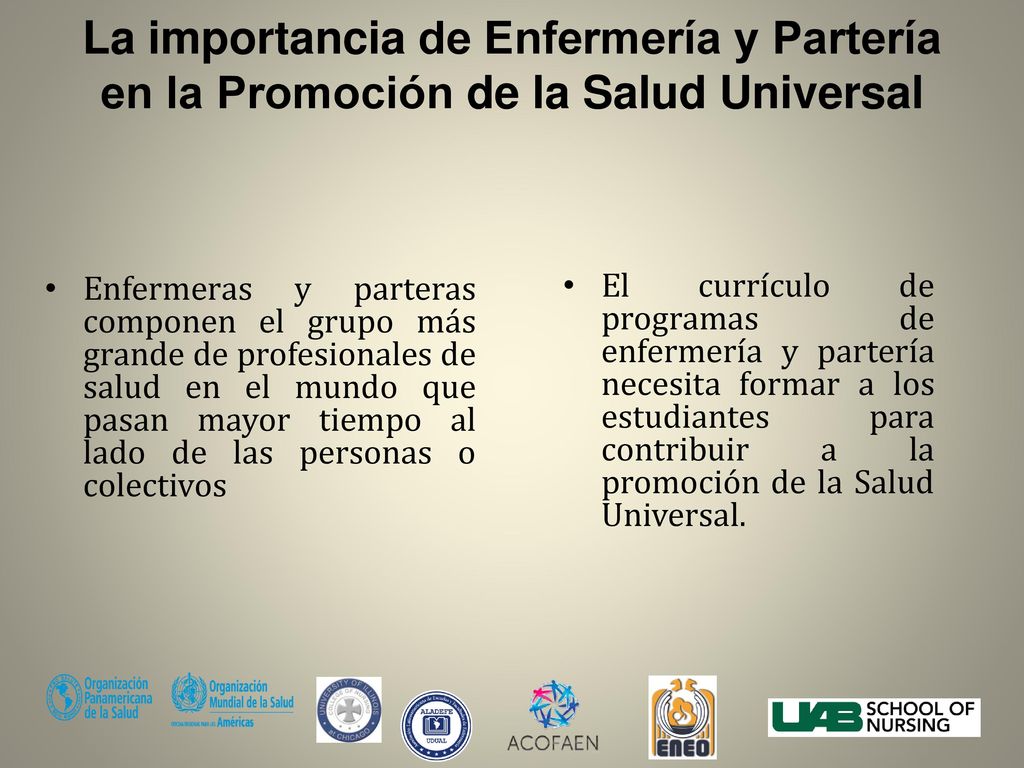La importancia de Enfermería y Partería en la Promoción de la Salud Universal