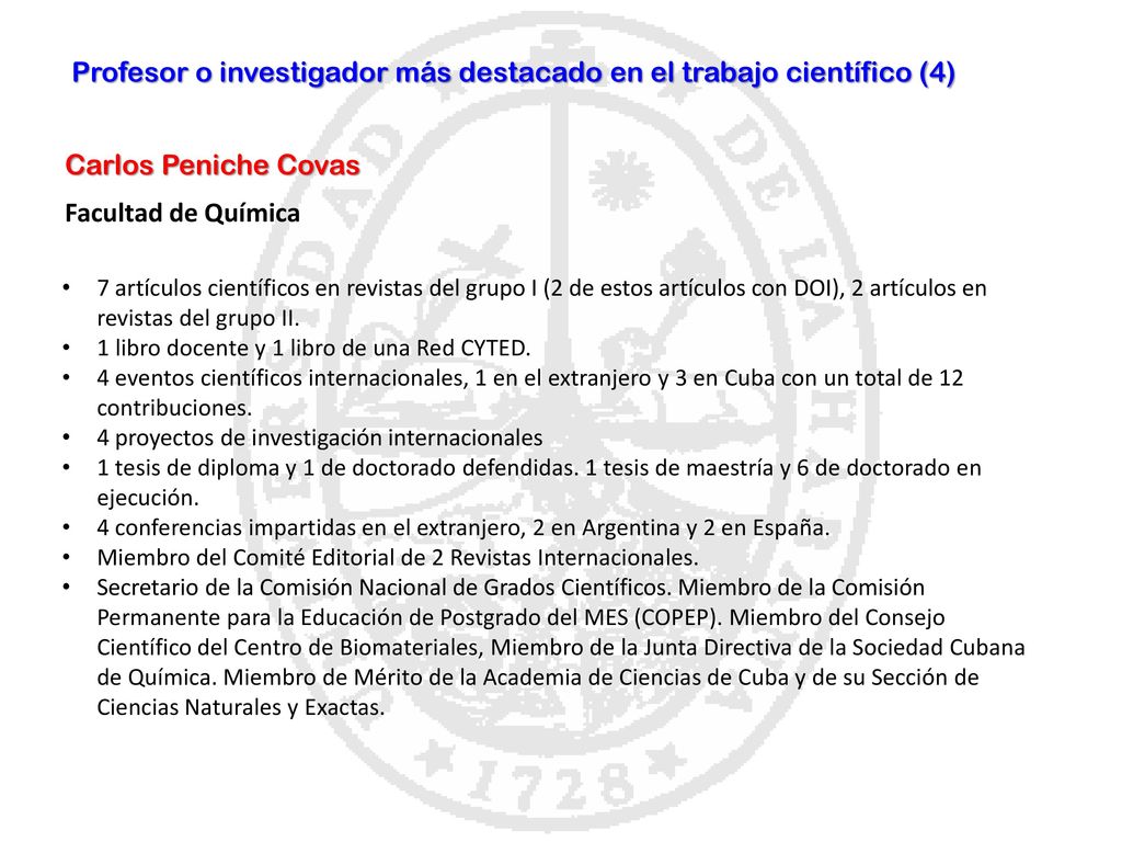 Profesor o investigador más destacado en el trabajo científico (4)