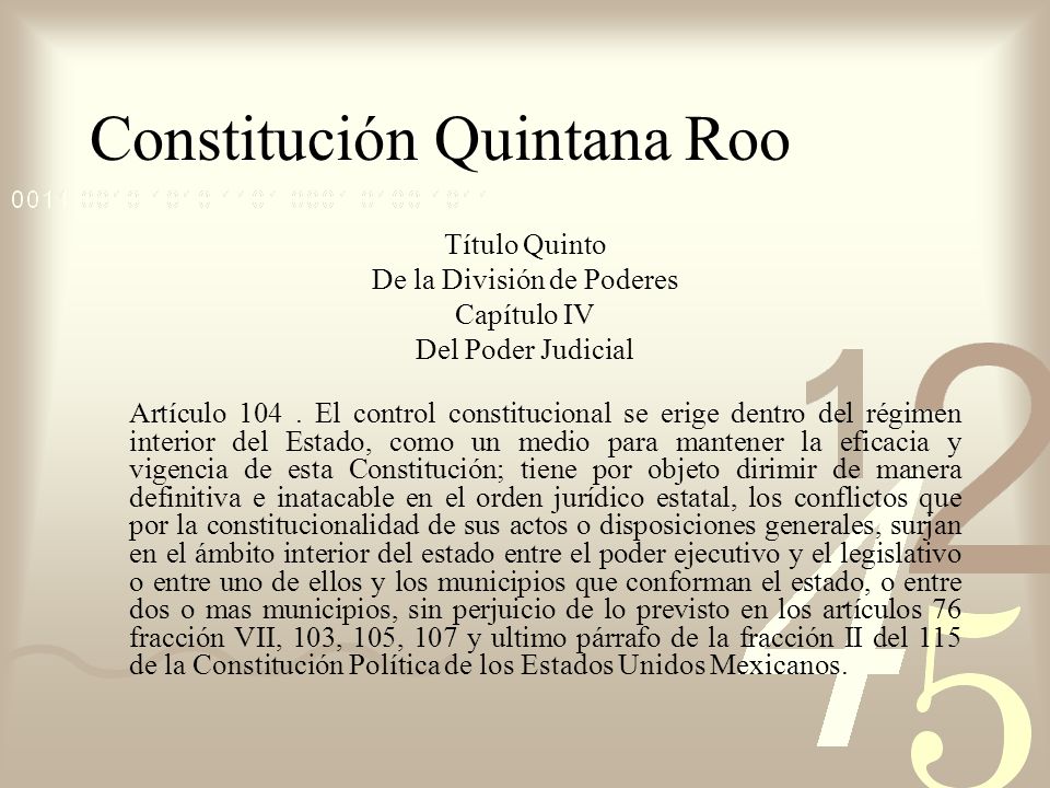Constitución Quintana Roo