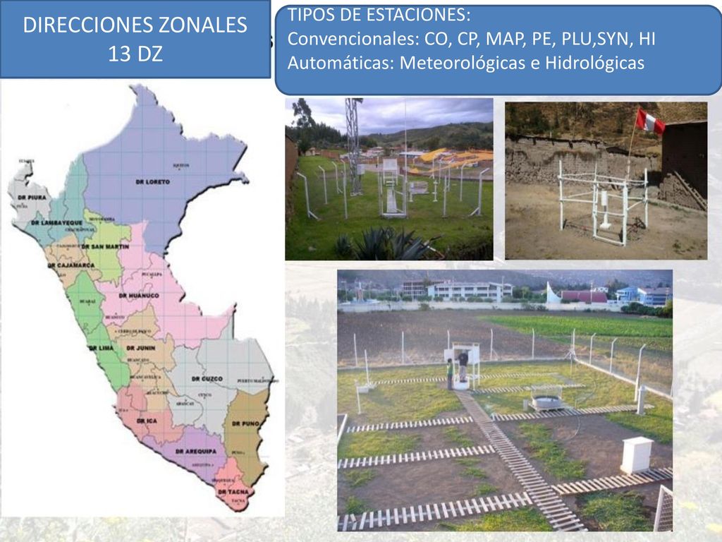 DIRECCIONES ZONALES 13 DZ TIPOS DE ESTACIONES: