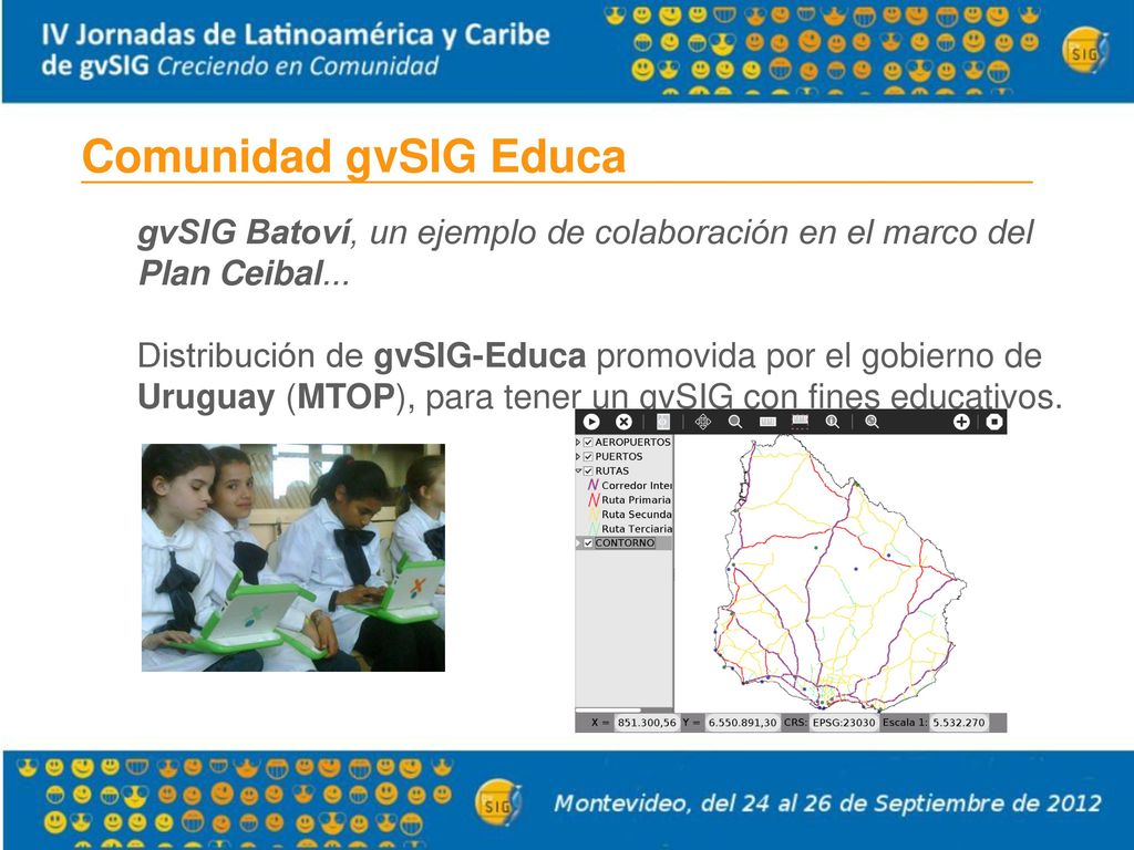 Comunidad gvSIG Educa gvSIG Batoví, un ejemplo de colaboración en el marco del Plan Ceibal...