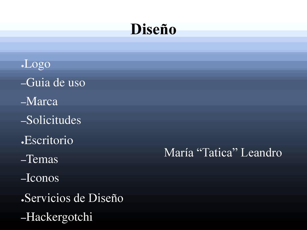 Diseño Logo Guia de uso Marca Solicitudes Escritorio Temas Iconos