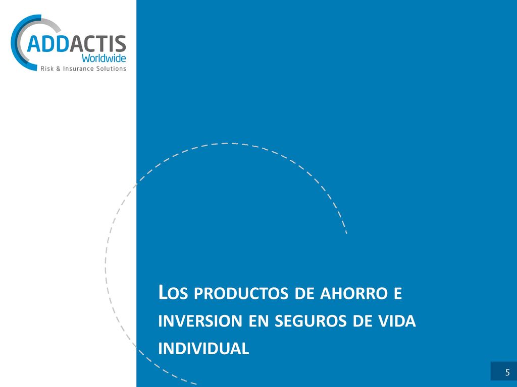 Los productos de ahorro e inversion en seguros de vida individual