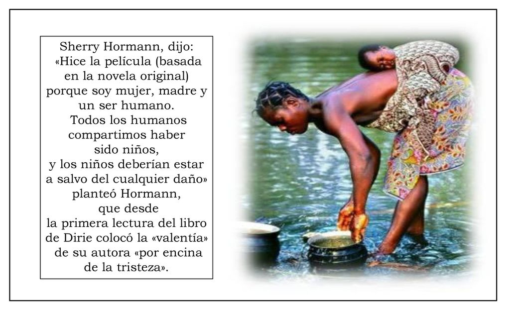 y los niños deberían estar a salvo del cualquier daño»