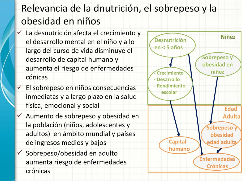 Relevancia de la dnutrición, el sobrepeso y la obesidad en niños