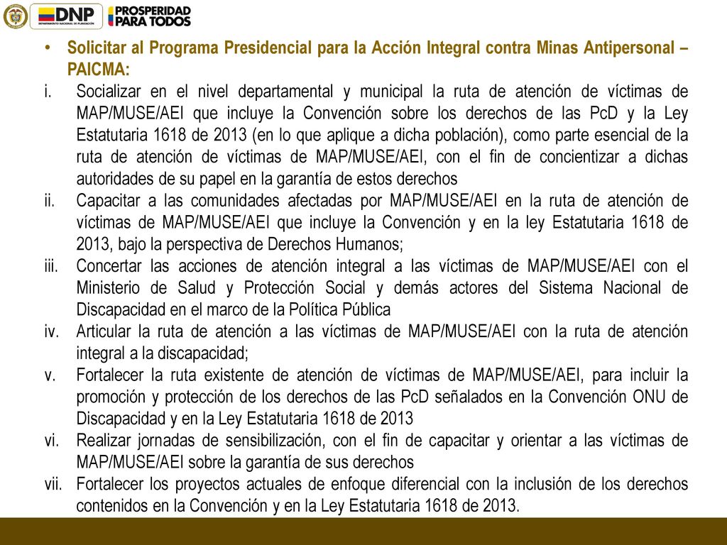 Solicitar a la Agencia Nacional para la Superación de la Pobreza Extrema - ANSPE: