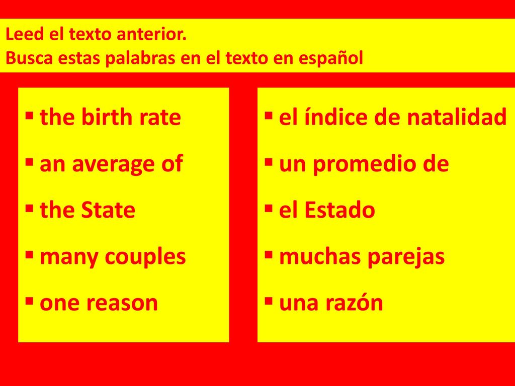 the birth rate an average of the State many couples one reason