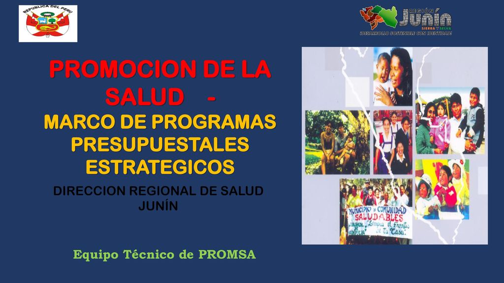 PROMOCION DE LA SALUD - MARCO DE PROGRAMAS PRESUPUESTALES ESTRATEGICOS