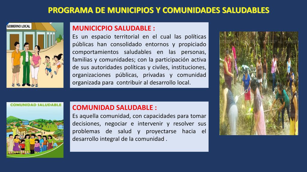 PROGRAMA DE MUNICIPIOS Y COMUNIDADES SALUDABLES