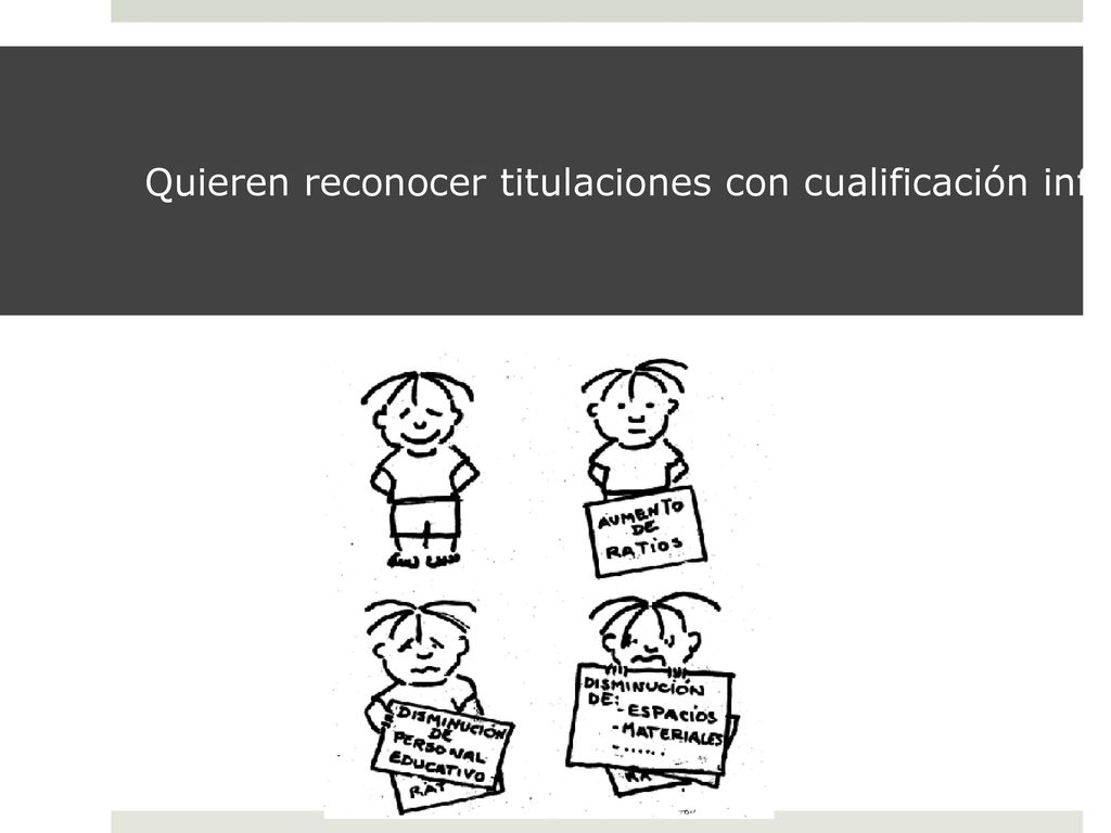 Quieren reconocer titulaciones con cualificación inferior a las que actualmente están en vigor, para profesionales de la educación de  del primer ciclo de Educación infantil.
