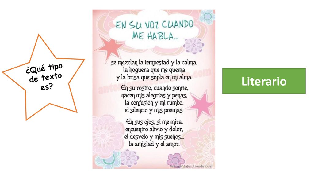 ¿Qué tipo de texto es Literario