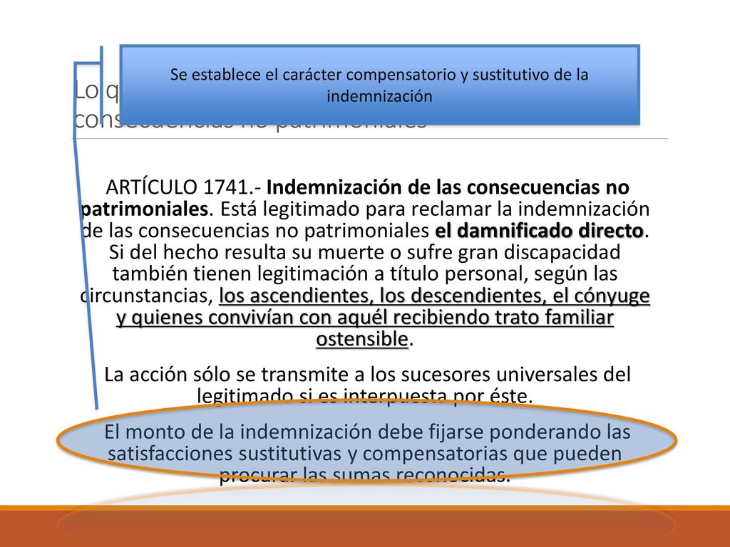 Lo que llamábamos ‘daño moral’, hoy: las consecuencias no patrimoniales