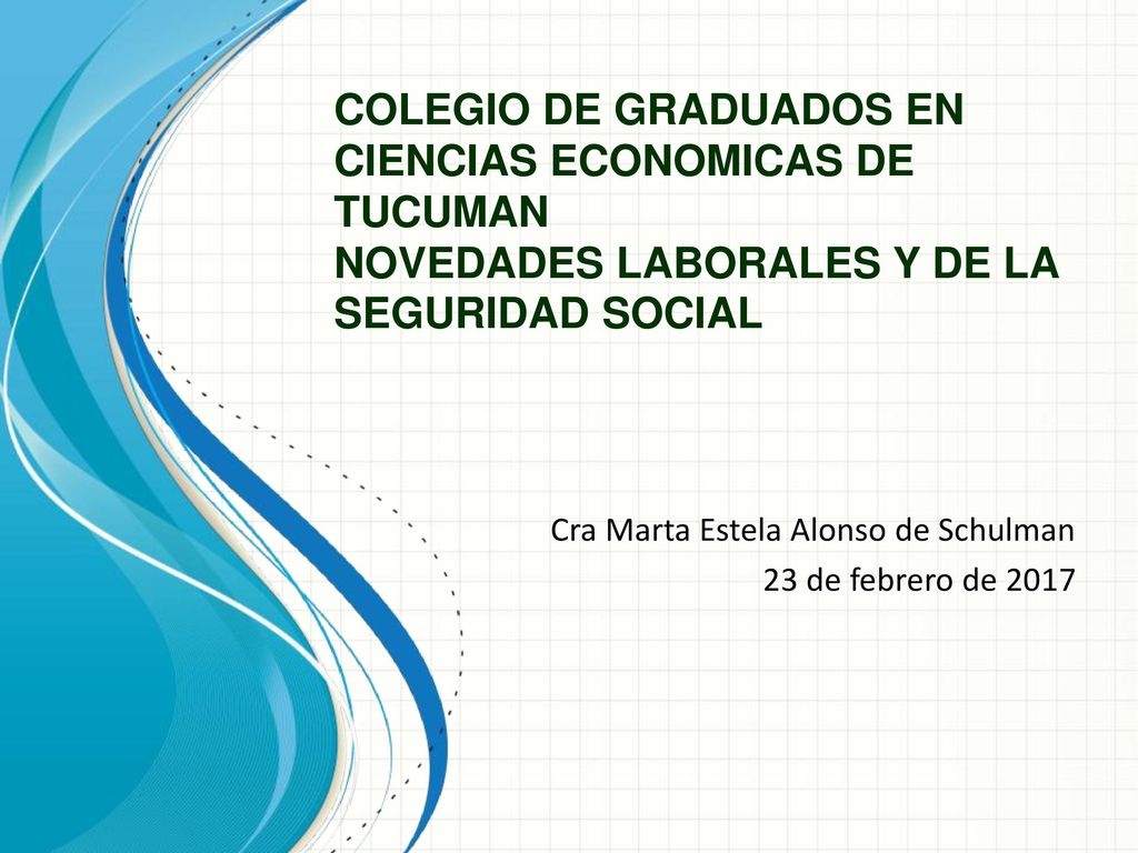 Cra Marta Estela Alonso de Schulman 23 de febrero de 2017