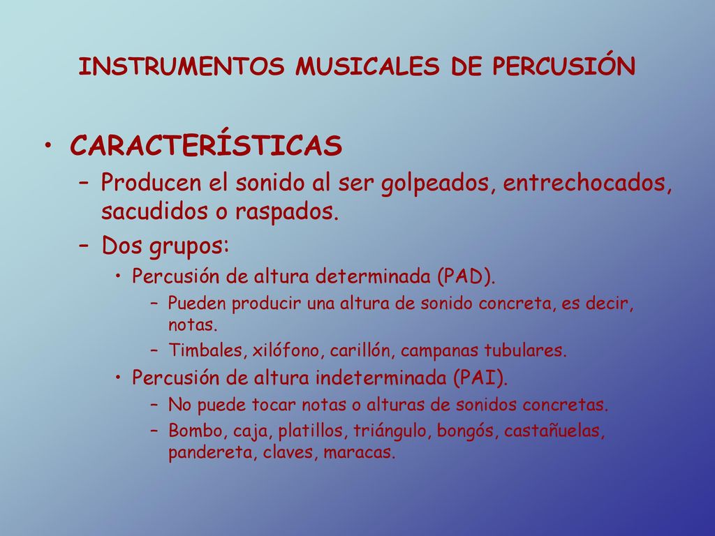 LOS INSTRUMENTOS MUSICALES - ppt descargar