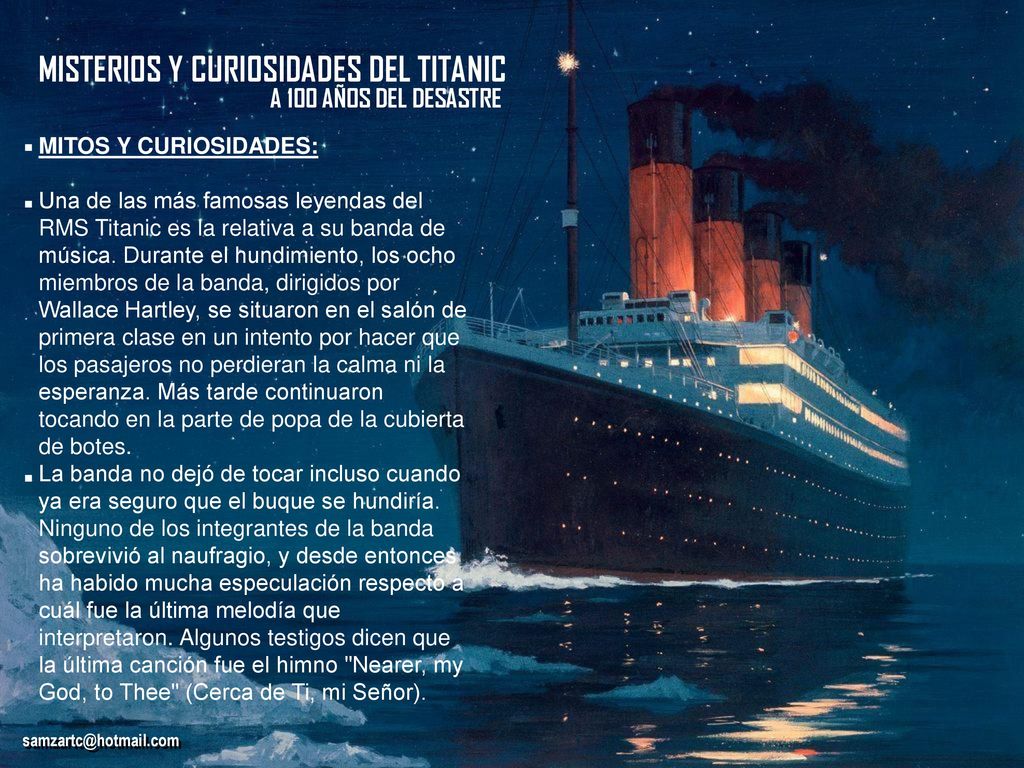 . . . MISTERIOS Y CURIOSIDADES DEL TITANIC A 100 AÑOS DEL DESASTRE