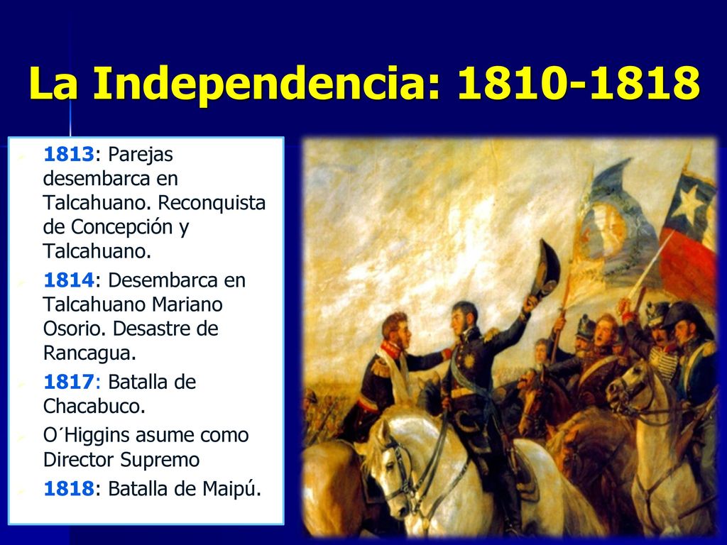 La Independencia: : Parejas desembarca en Talcahuano. Reconquista de Concepción y Talcahuano.