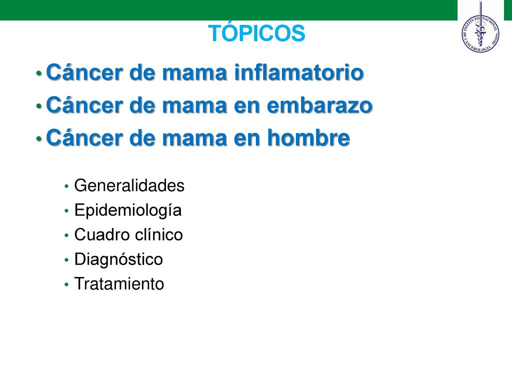 Cáncer de mama inflamatorio Cáncer de mama en embarazo