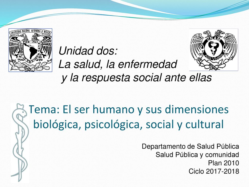 Unidad dos: La salud, la enfermedad y la respuesta social ante ellas