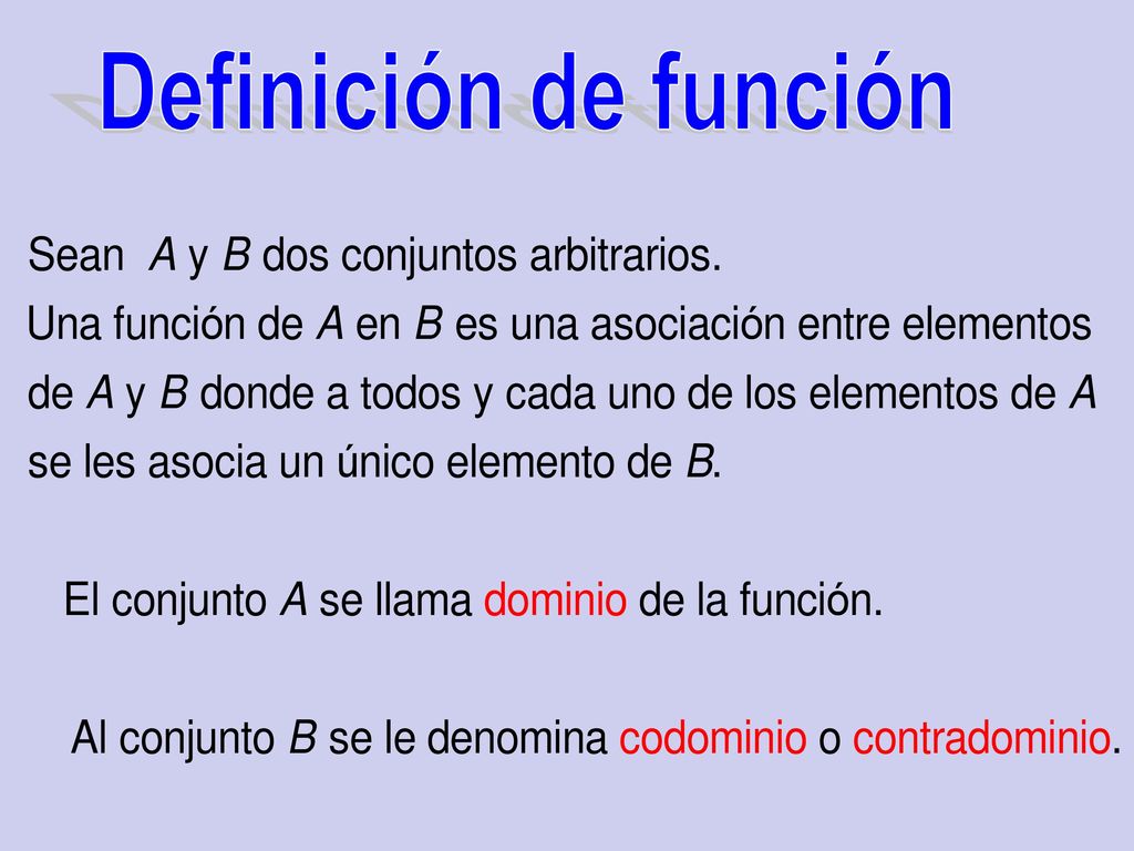 Definición de función