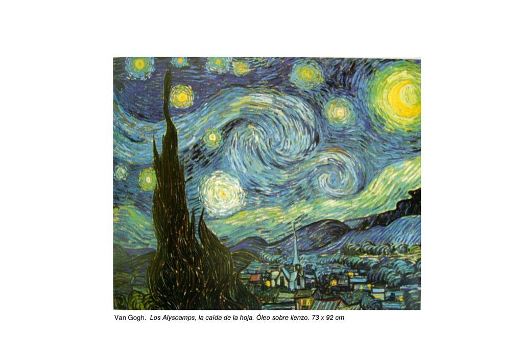 Van Gogh. Los Alyscamps, la caída de la hoja. Óleo sobre lienzo