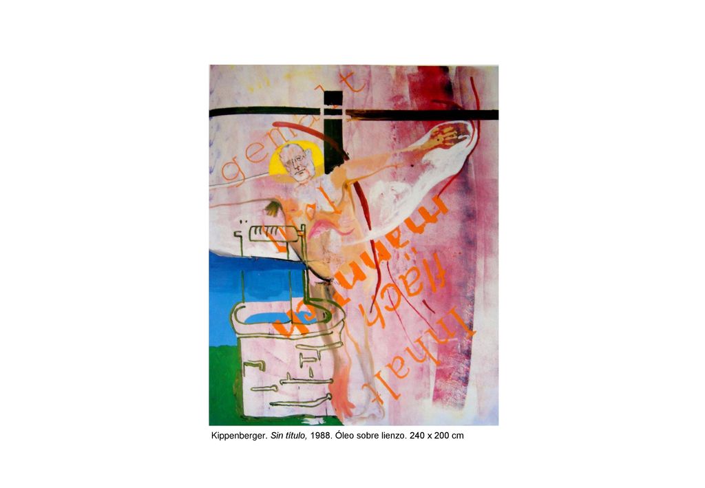 Kippenberger. Sin título, Óleo sobre lienzo. 240 x 200 cm